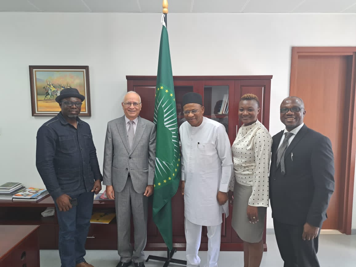 AFTRA President meets with the African Union Commissioner of Education, Science, Technology & Innovation.